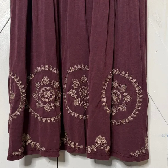 POL Plum Embroidered Boho Mini Dress - Picture 3 of 10
